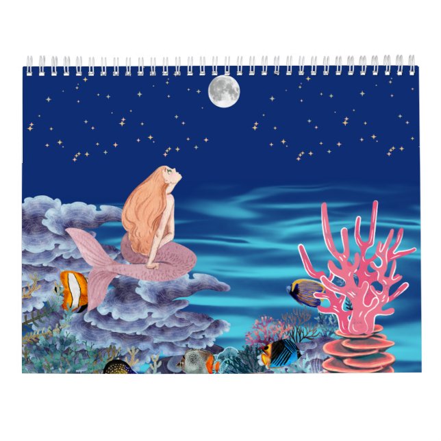 Calendrier sirena mirando la luna (Dos)