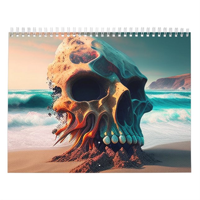 Calendrier Skull on the beach (Protection)
