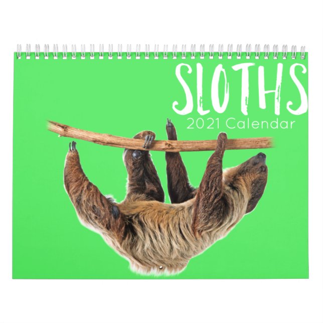 Calendrier Sloths 2023 drôle & mignon paresse (Protection)