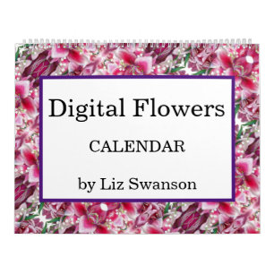 Calendrier Sm, Med, Lg - Fleurs Numériques