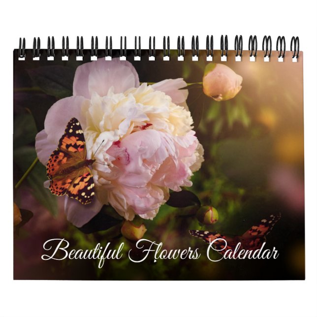 Calendrier Small Size Beautiful Flowers Calendar (Protection)