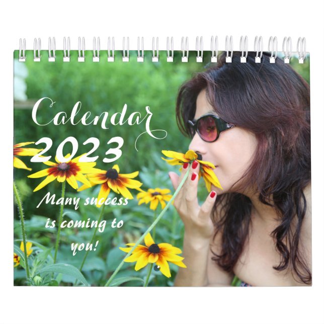 Calendrier SmallCalendar de deux pages, blanc / 12 Pic et 12  (Protection)