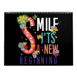 Calendrier smile it's a new start
