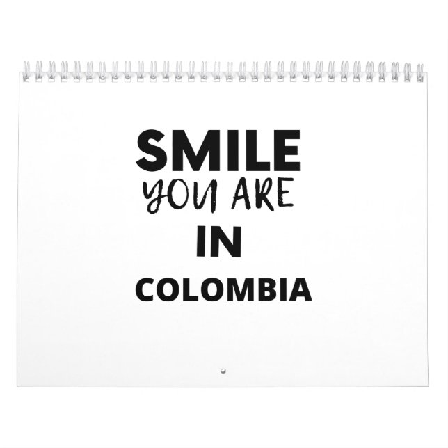Calendrier SMILE YOU ARE IN Colombia (Protection)