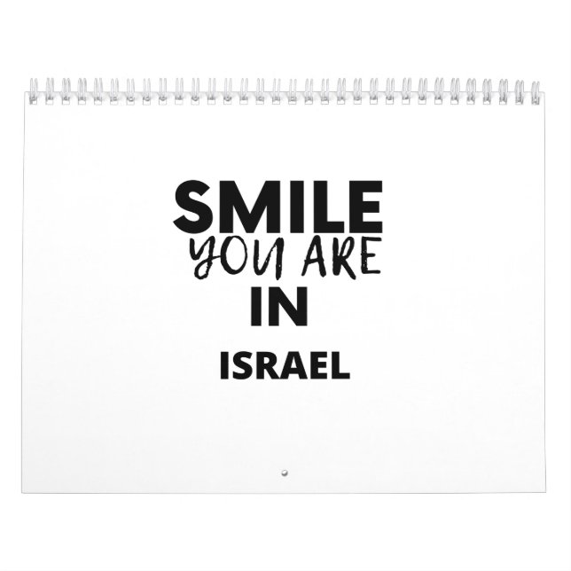 CALENDRIER SMILE YOU ARE IN ISRAEL (Protection)