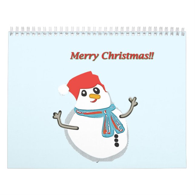 Calendrier Snowman. Merry christmas!! (Protection)