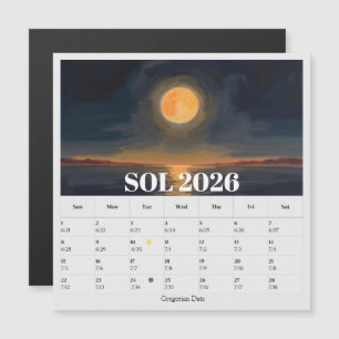 Calendrier solaire du zodiaque à phases lunaires s