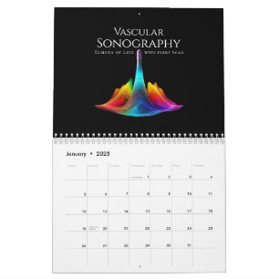 Calendrier Sonographie vasculaire - Ondes Ultrasoniques color