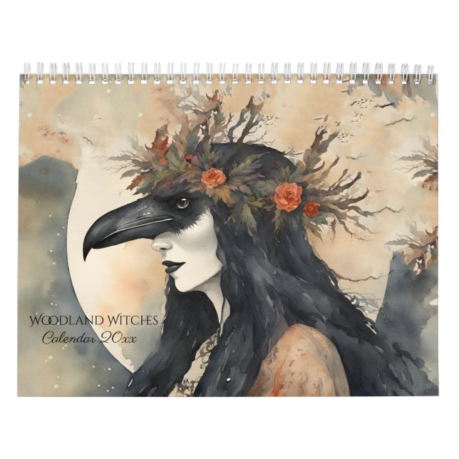 Calendrier Sorcière vintage de la forêt (Protection)