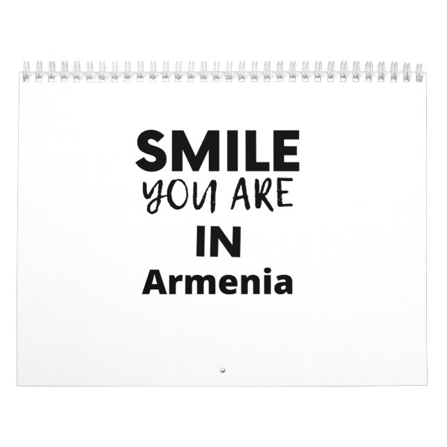 Calendrier SOURIRE QUE VOUS ÊTES EN Arménie (Protection)