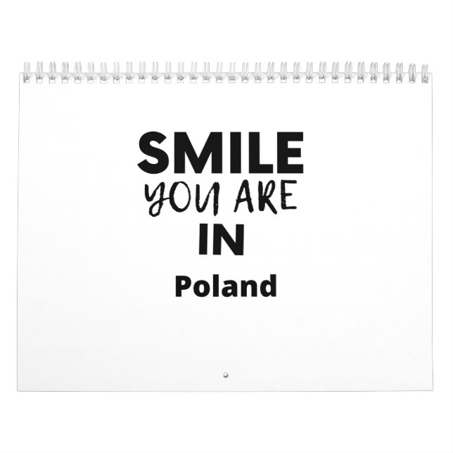 Calendrier SOURIRE QUE VOUS ÊTES EN Pologne (Protection)