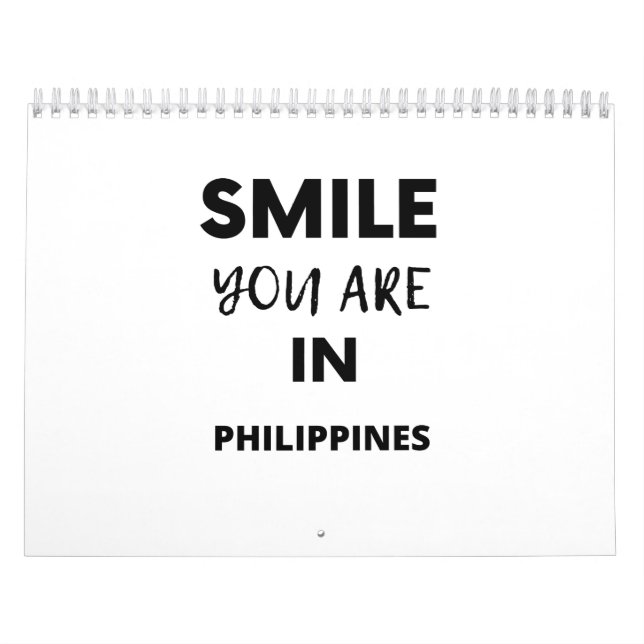CALENDRIER SOURIRE VOUS ÊTES AUX PHILIPPINES (Protection)