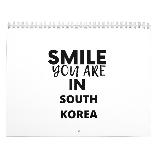 CALENDRIER SOURIRE VOUS ÊTES EN CORÉE DU SUD (Protection)
