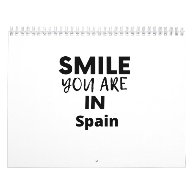 Calendrier SOURIRE VOUS ÊTES EN Espagne (Protection)