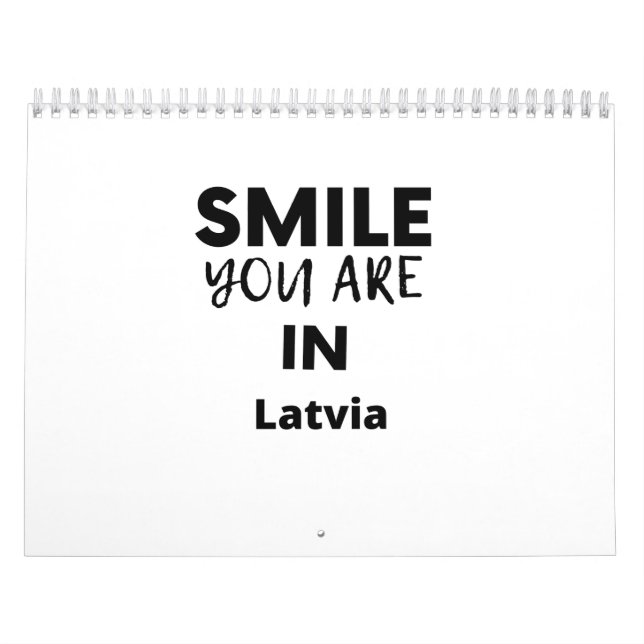 Calendrier SOURIRE VOUS ÊTES EN Lettonie (Protection)