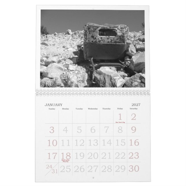 Calendrier Sous des cieux de Mojave… (Jan 2027)