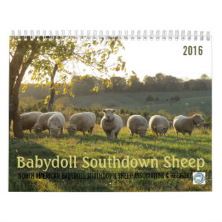Calendrier Southdown des moutons 2016 NABSSAR de