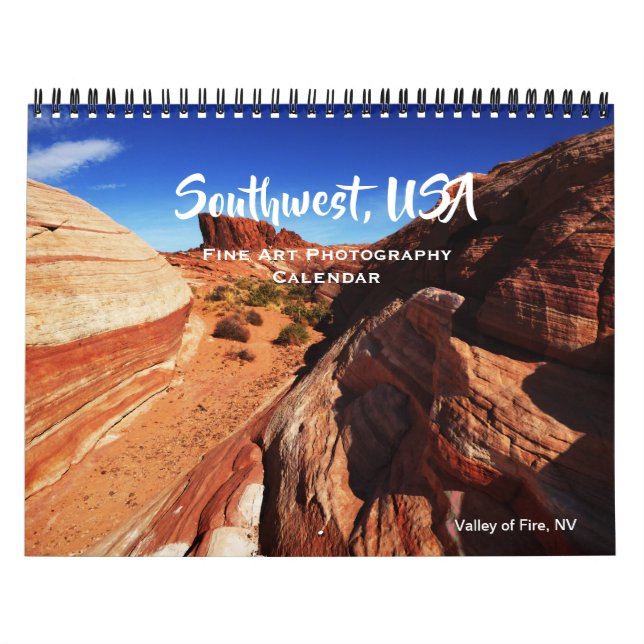 Calendrier Southwest USA Fine Art Photography Verticals 2026 (Protection)
