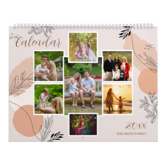 Calendrier Souvenirs de famille florale garde photo personnal