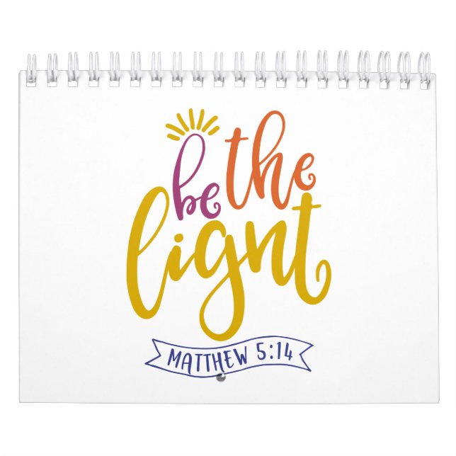 Calendrier Soyez La Lumière Du Monde (Protection)