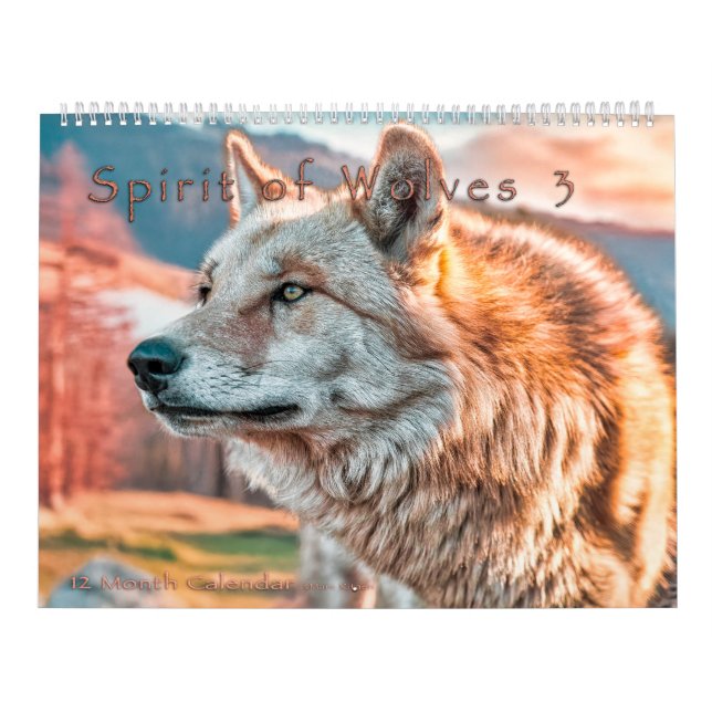 CALENDRIER SPIRIT OF WOLVES ART CALENDAR #3 (Protection)