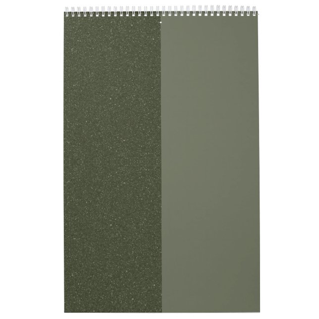 Calendrier Split Moss Green Wall - Personnalisable (Protection)