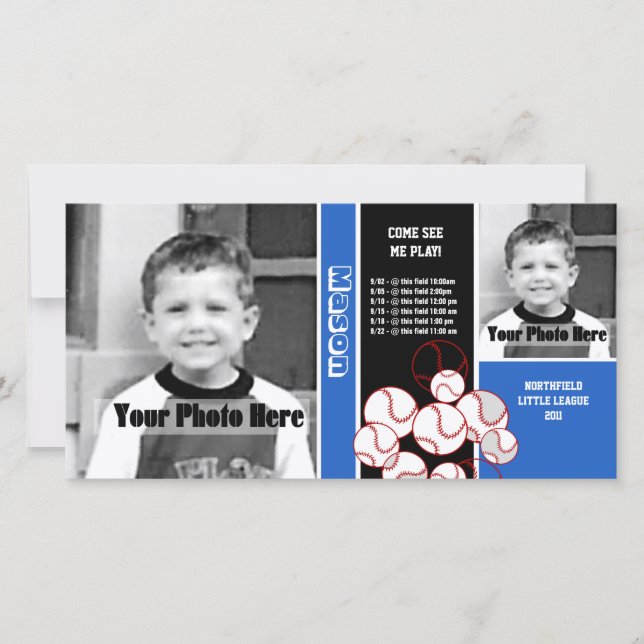 Calendrier sportif de baseball (Devant)