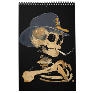 Calendrier Squelette de Cow-boy Fumeur