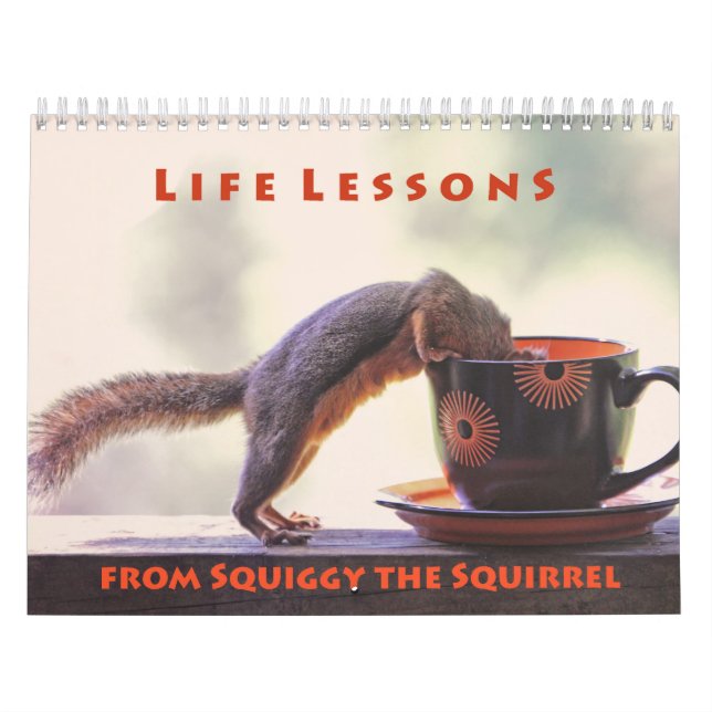 Calendrier Squiggy the Squirrel Inspational Wall Calendar (Protection)