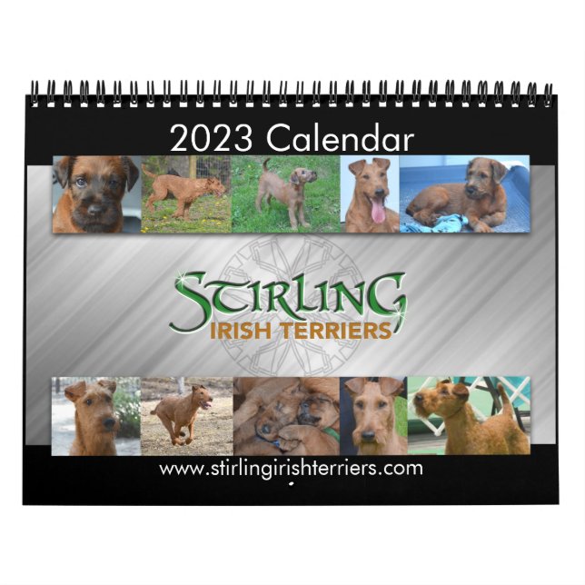 Calendrier Stirling Irish Terriers 2023 (Protection)