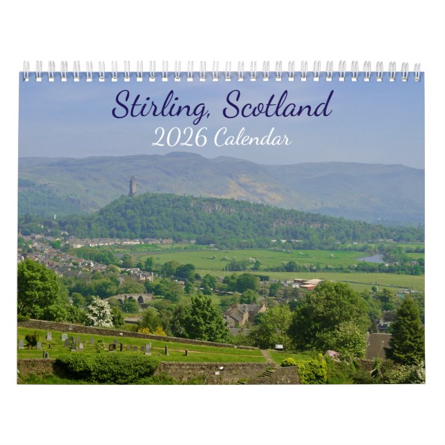 Calendrier Stirling Scotland 2026 Calendar (Protection)
