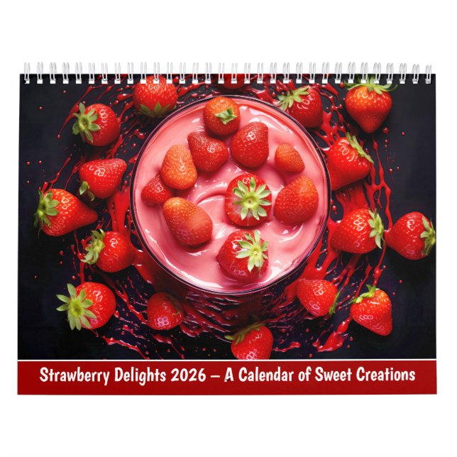 Calendrier Strawberry Delights 2026 – A Calendar of Sweet Cre (Protection)