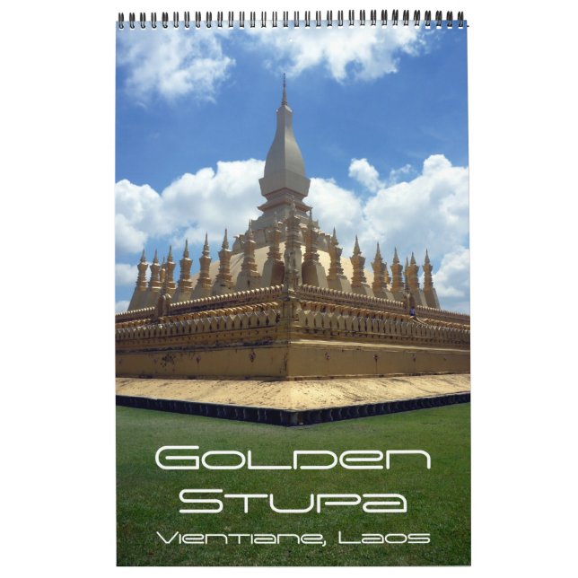 Calendrier Stupa doré Cambodge (Protection)