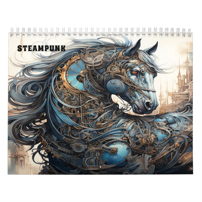 Calendrier Style mécanique Steampunk (Protection)