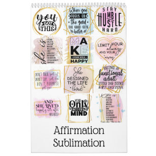 Calendrier Sublimation de confirmation