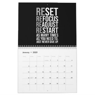 Calendrier Succès Entrepreneur de meuleuse Gym Hustle Inspira
