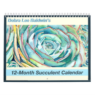 Calendrier Succulent de 12 mois par Debra Lee Bald