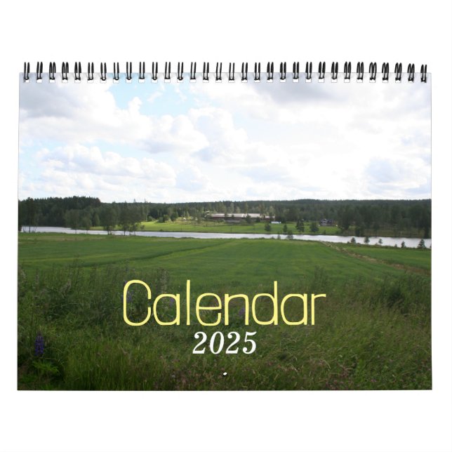 Calendrier suédois du paysage 2025 (Protection)