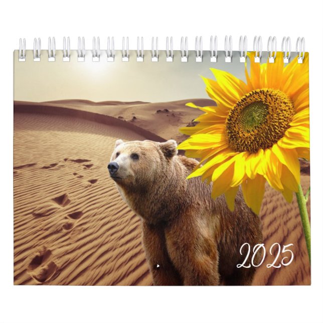 Calendrier Sunflower Bear Nature 2025 (Protection)