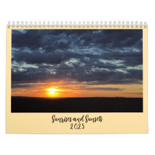 Calendrier Sunrise et Sunsets 2025
