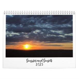 Calendrier Sunrise et Sunsets 2025
