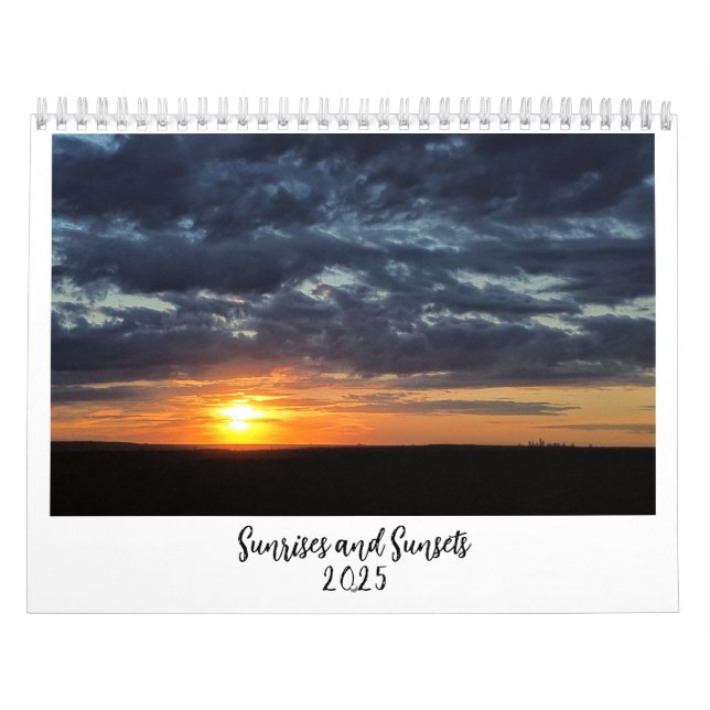Calendrier Sunrise et Sunsets 2025 (Protection)