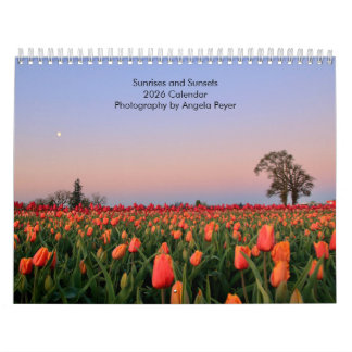 Calendrier Sunrises and Sunsets 2026 Calendar