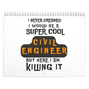 Calendrier Super Cool Civil Engineer