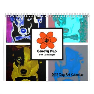 Calendrier super d'art de chien du chiot 2013