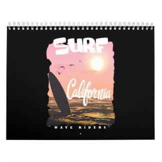 Calendrier surf californie