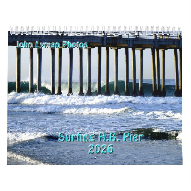 Calendrier Surfing The Huntington Beach Pier 2026 (Protection)
