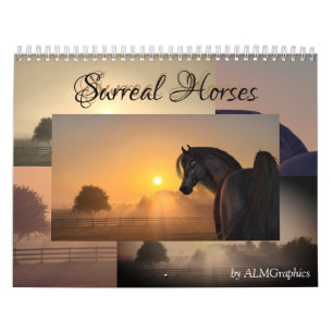 Calendrier Surreal Horses 2.0 - personnalisable