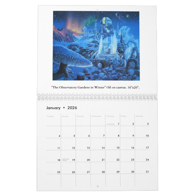 Calendrier Surréalisme et le paysage 2015 de James McCarthy- (Jan 2026)