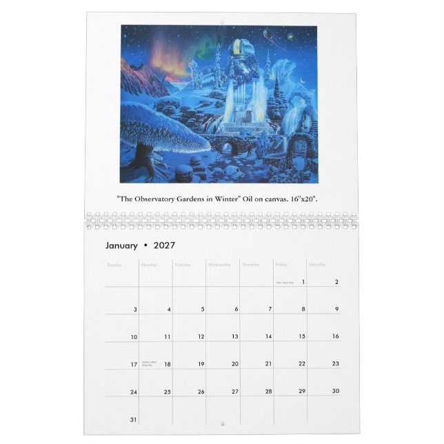 Calendrier Surréalisme et le paysage 2015 de James McCarthy- (Jan 2027)